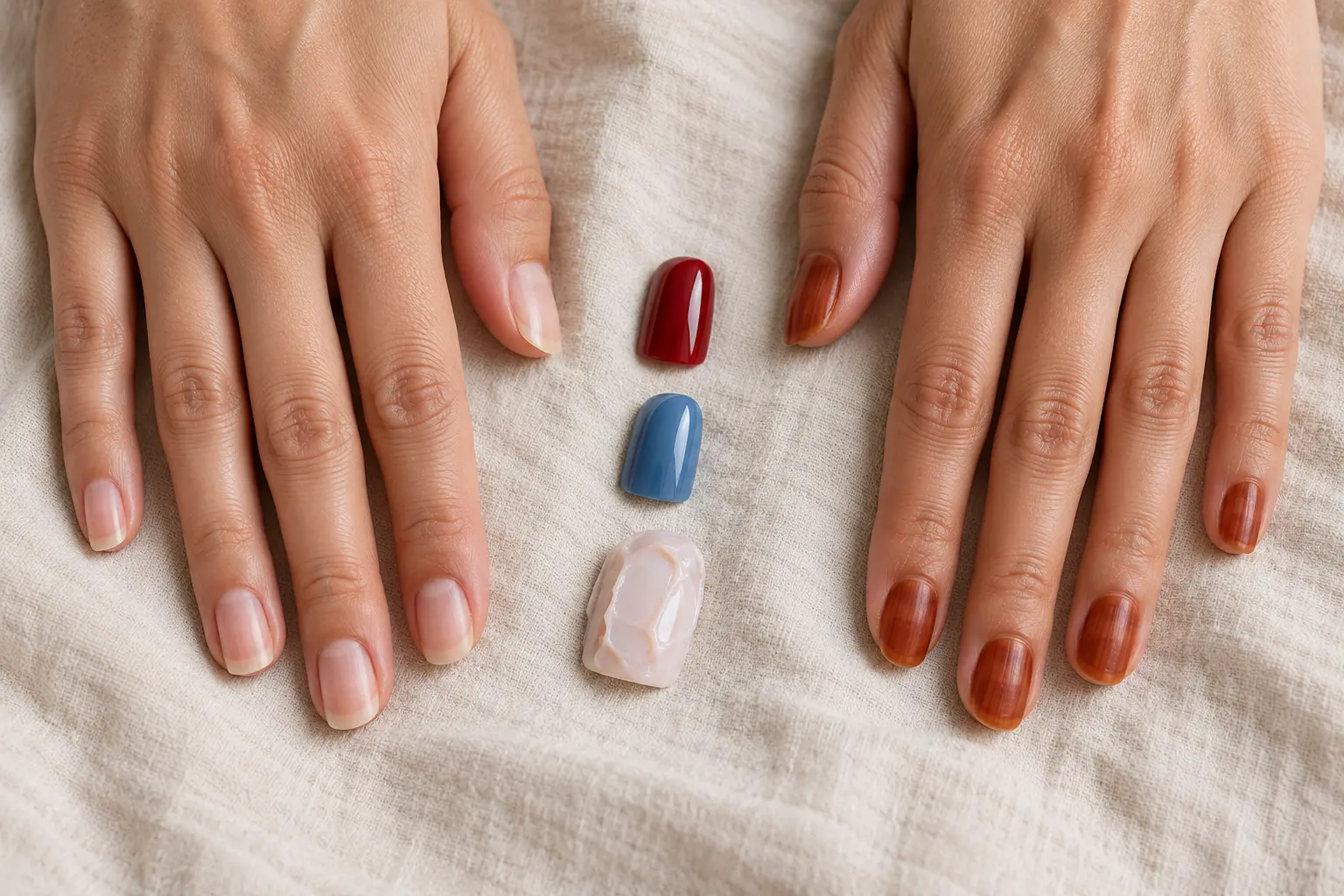 Comparaison entre ongles naturels, idées reçues et coloration mate au henné