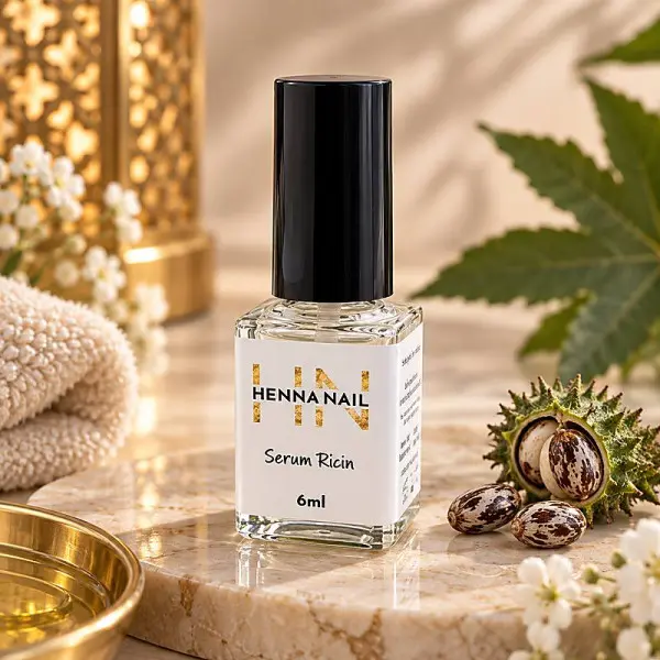 Sérum Henna Nail à l’huile de ricin biologique pour les ongles et les cuticules